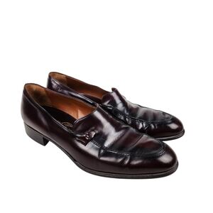 Bally Burgundy Leather Loafers